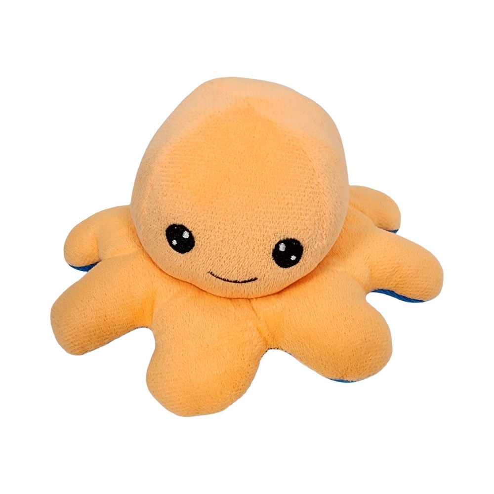 Goffa Reversible Octopus Plush Toy‎ Orange Blue Mood Flip